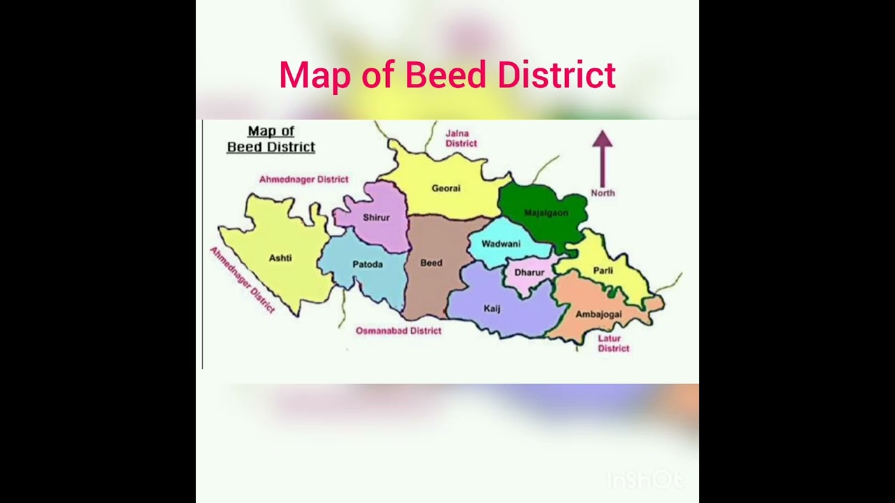 Map Of Beed District