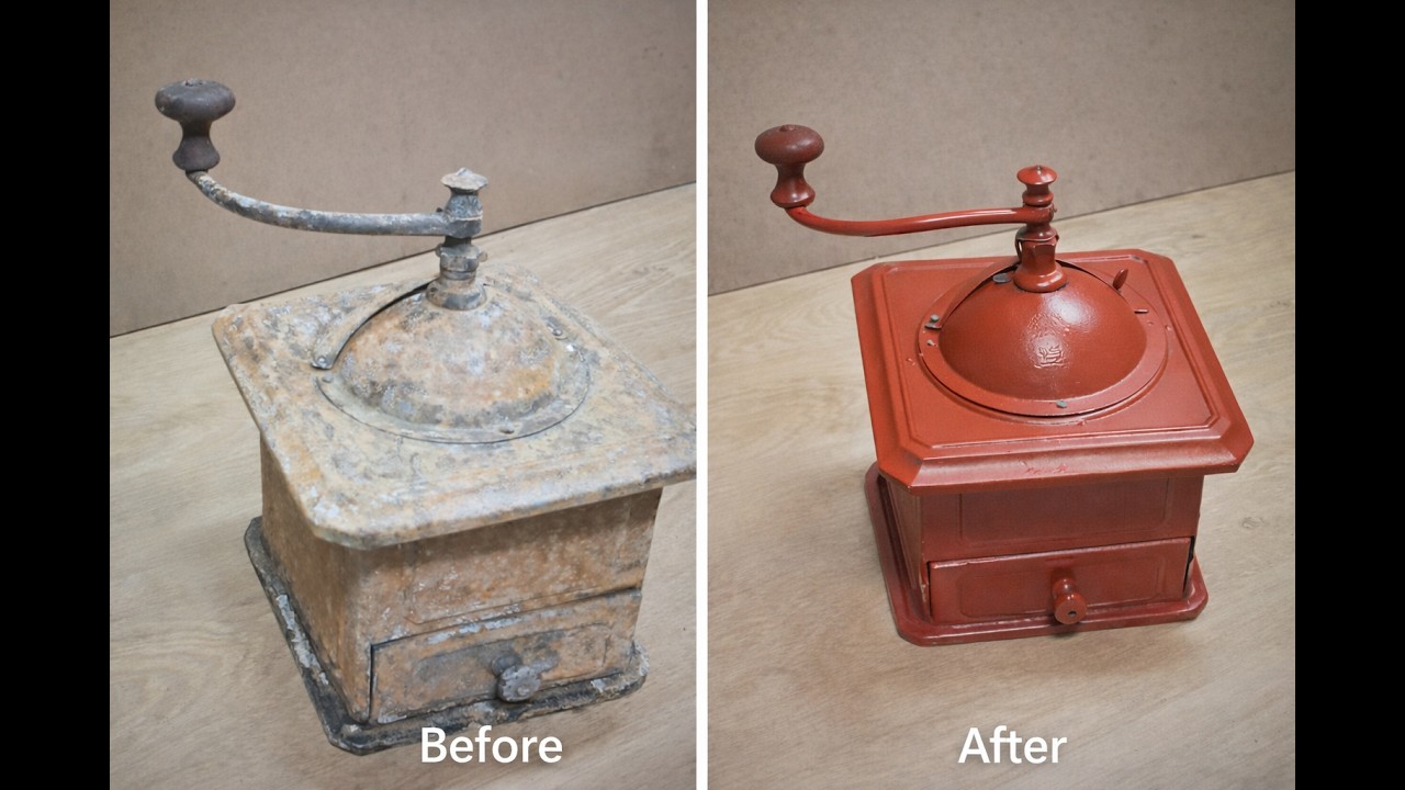Restoring an Old Manual Coffee Grinder - Full Restoration!!