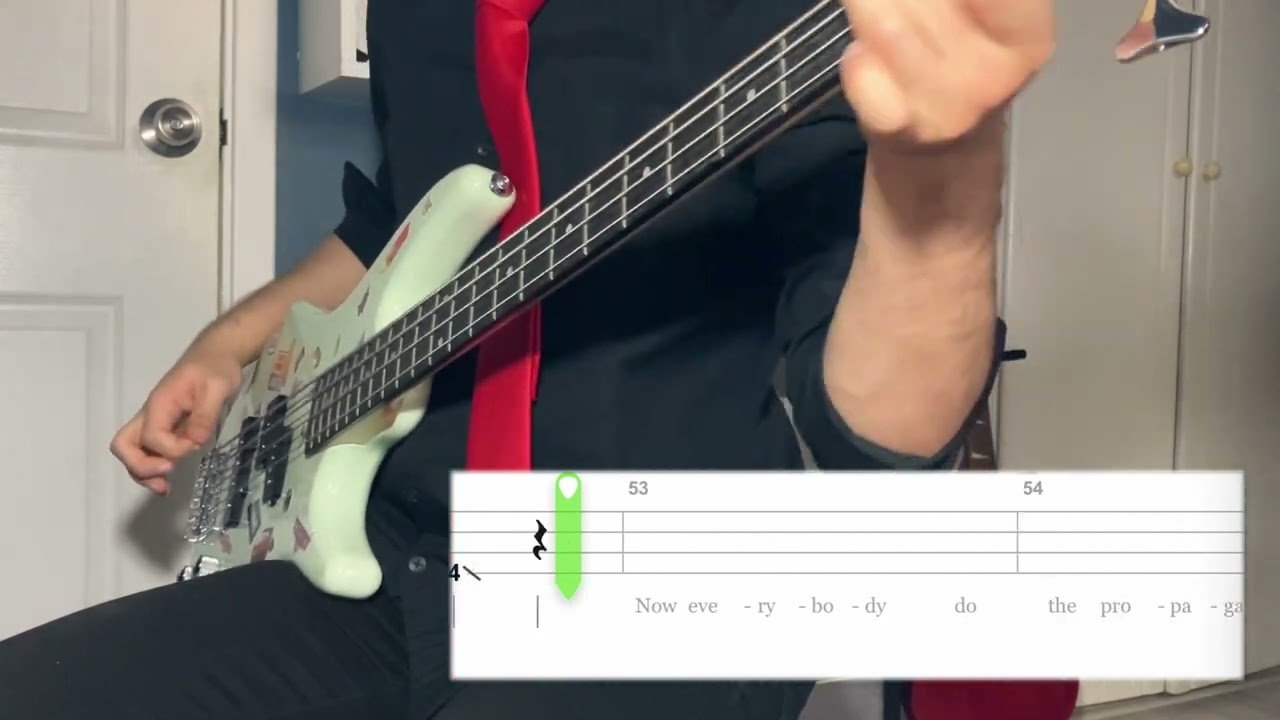 American Idiot - Green Day (Bass Guitar Tab - Cover)