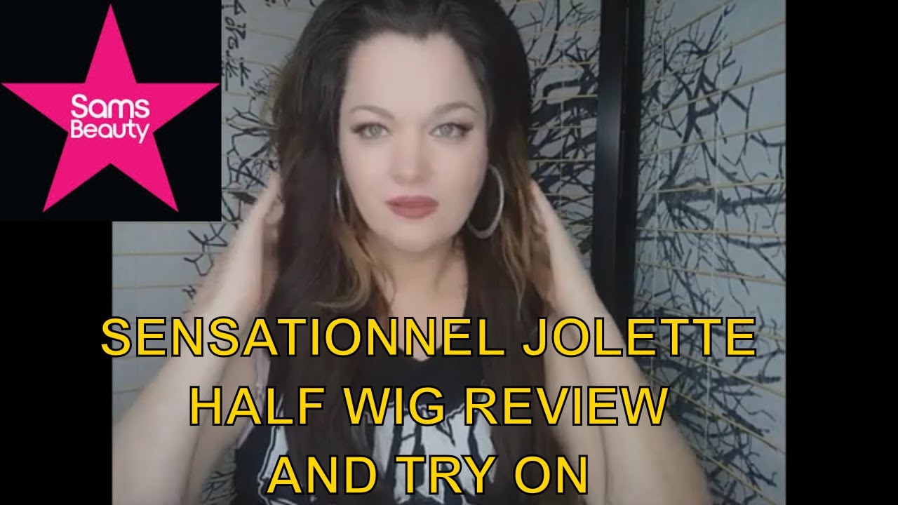 JOLETTE  HALF WIG REVIEW AND TRY ON #4 - Sensationnel Synthetic Half Wig 60 Sec. Instant Weave