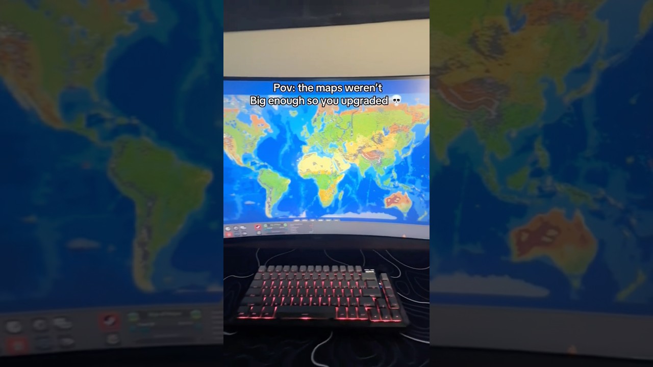 The biggest World Map in World Box #worldbox #superworldbox #geography #map #shorts #minecraft