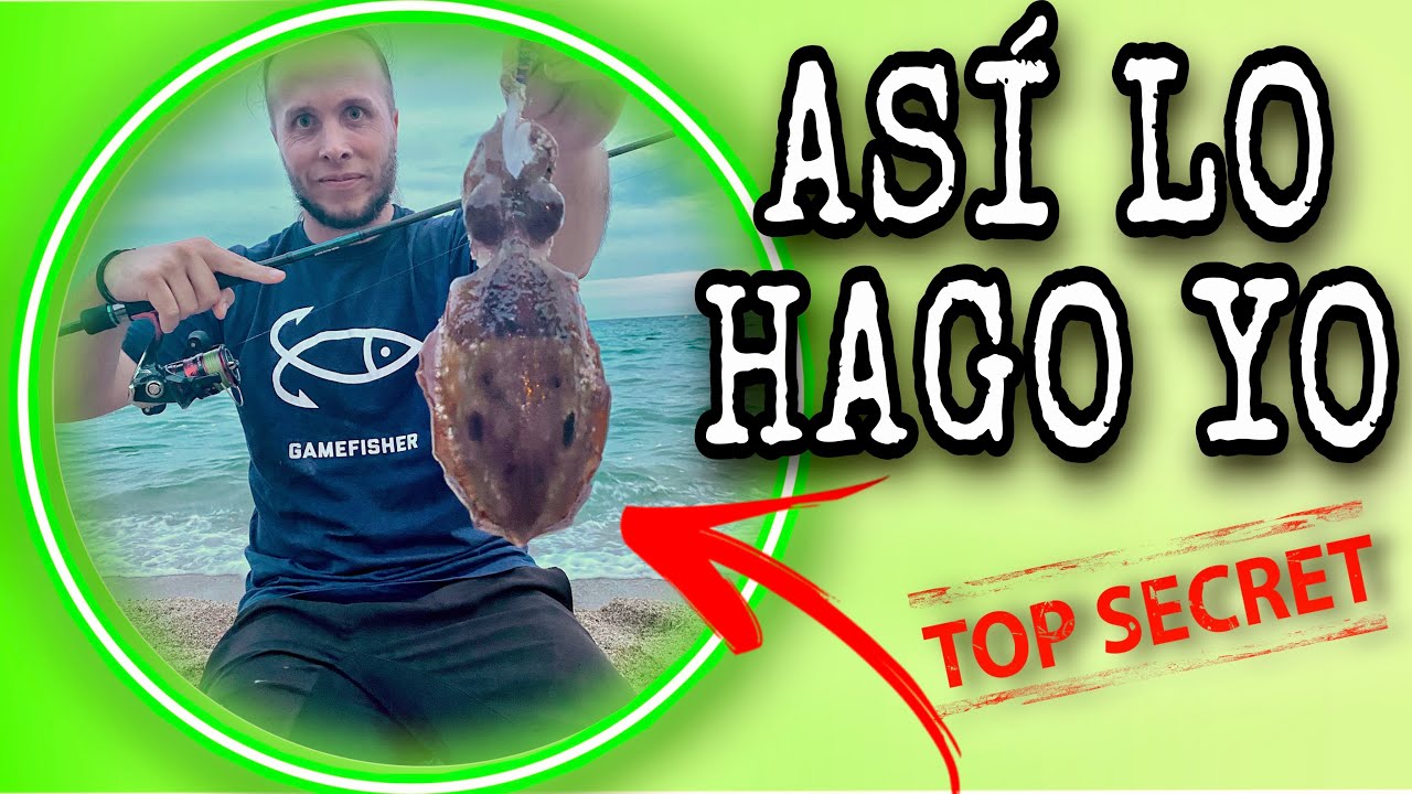 COMO se PESCAN las SEPIAS a EGING desde PLAYA