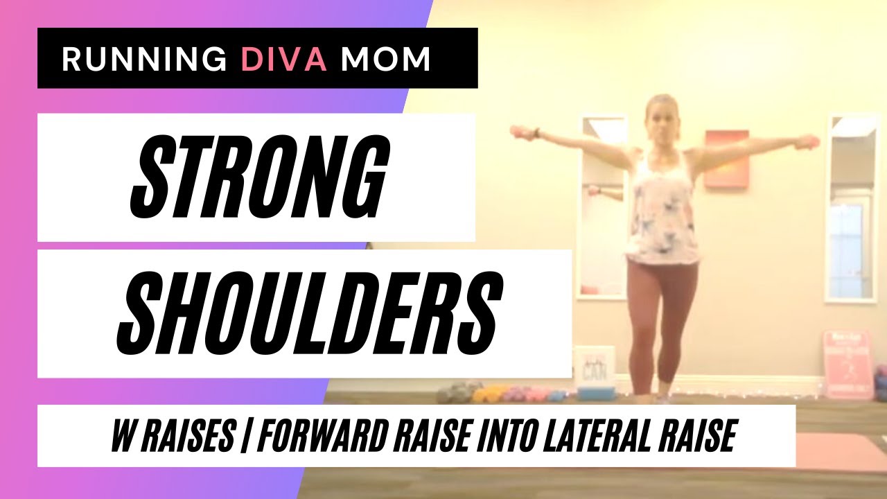 W Raises & Forward Raise into Lateral Raise | arm + shoulder exercise | RUNNING DIVA MOM