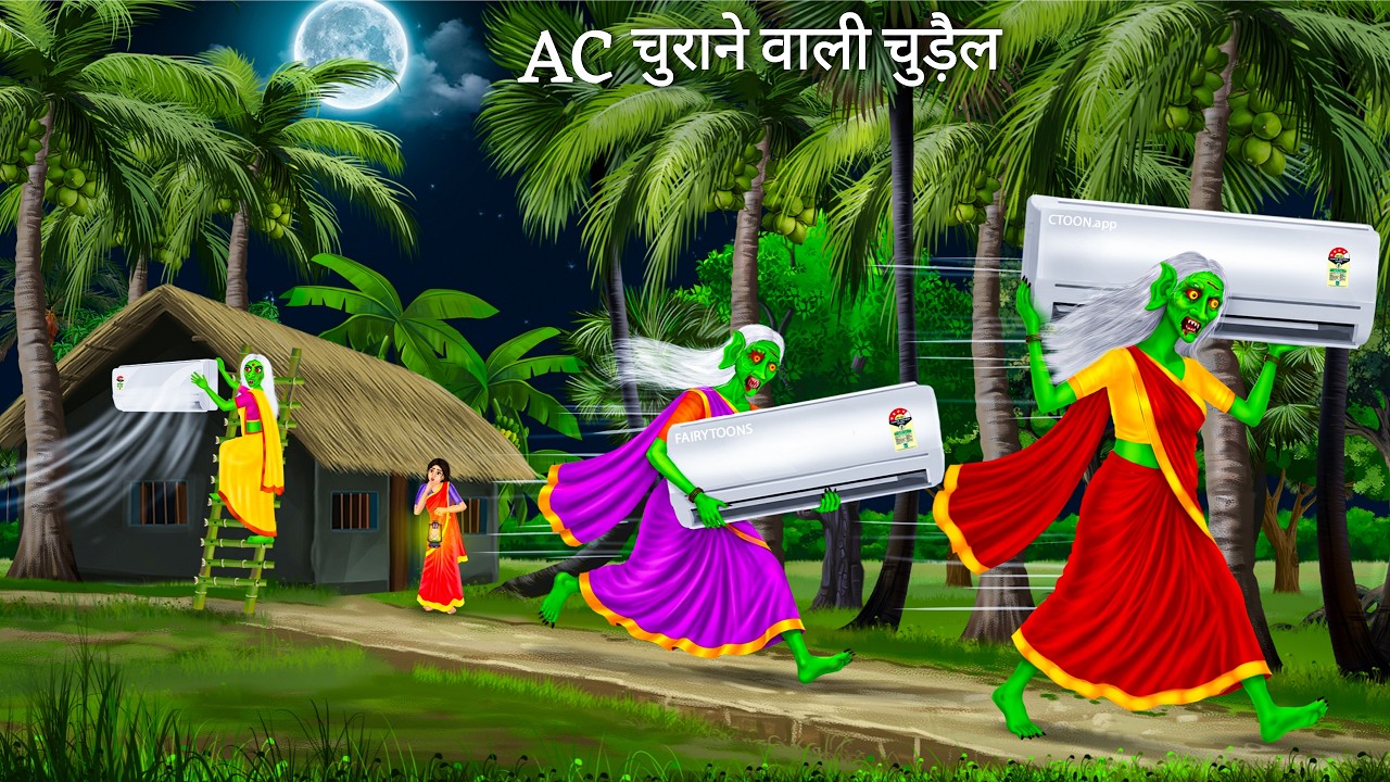 AC चुराकर चुड़ैल भागते ही | Horror Stories | AC THIEF CHUDAIL | Darawni Kahani | Hindi Moral Stories