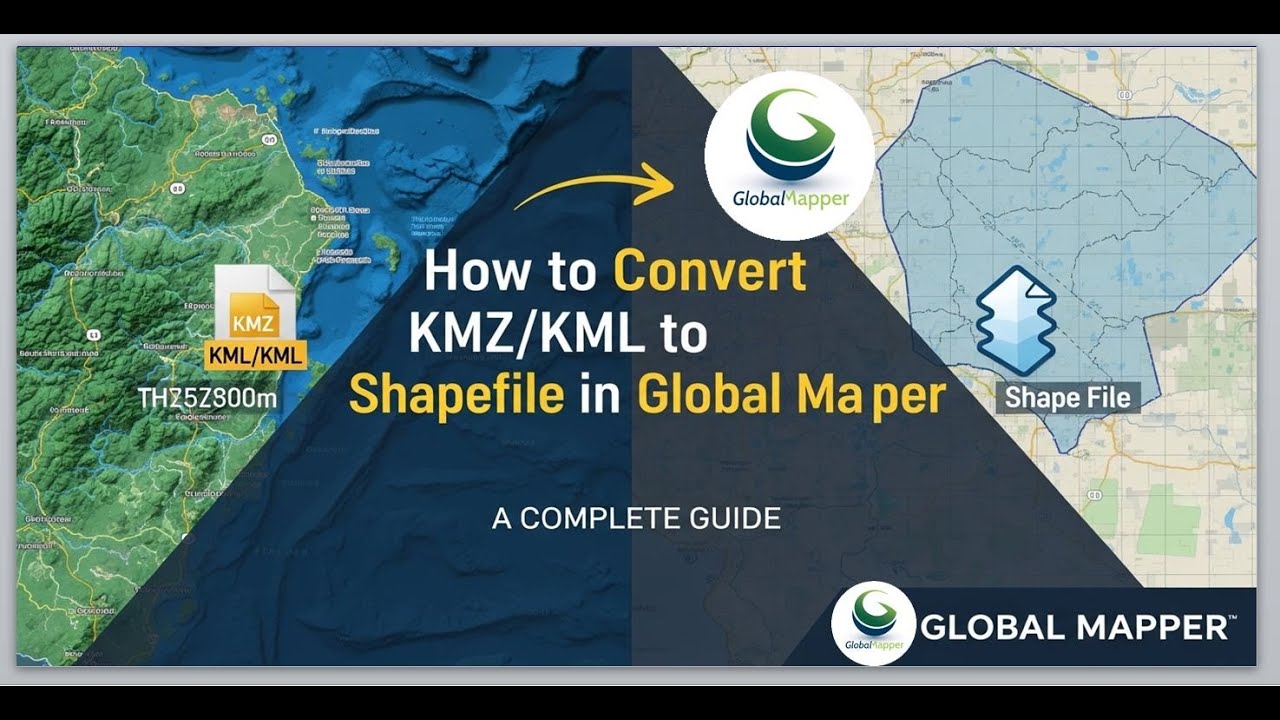 Как конвертировать KMZ KML в Shapefile в Global Mapper: полное руководство