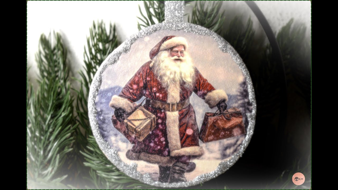 Decoupage Santa Claus