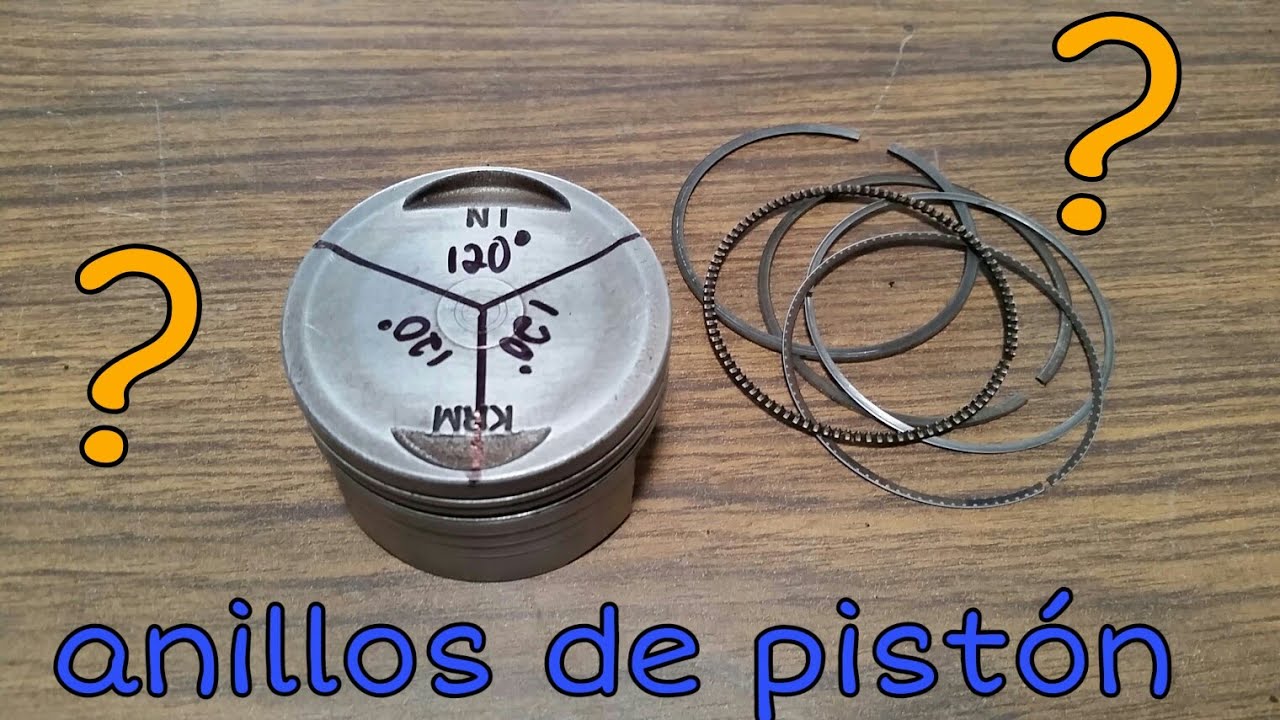 Anillos de pistón, ¿como colocarlos?