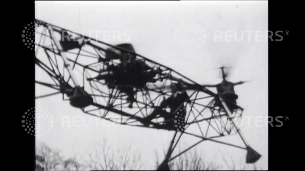 1934 год. Бельгийский инженер испытывает новый летательный аппарат собственного изобретения.