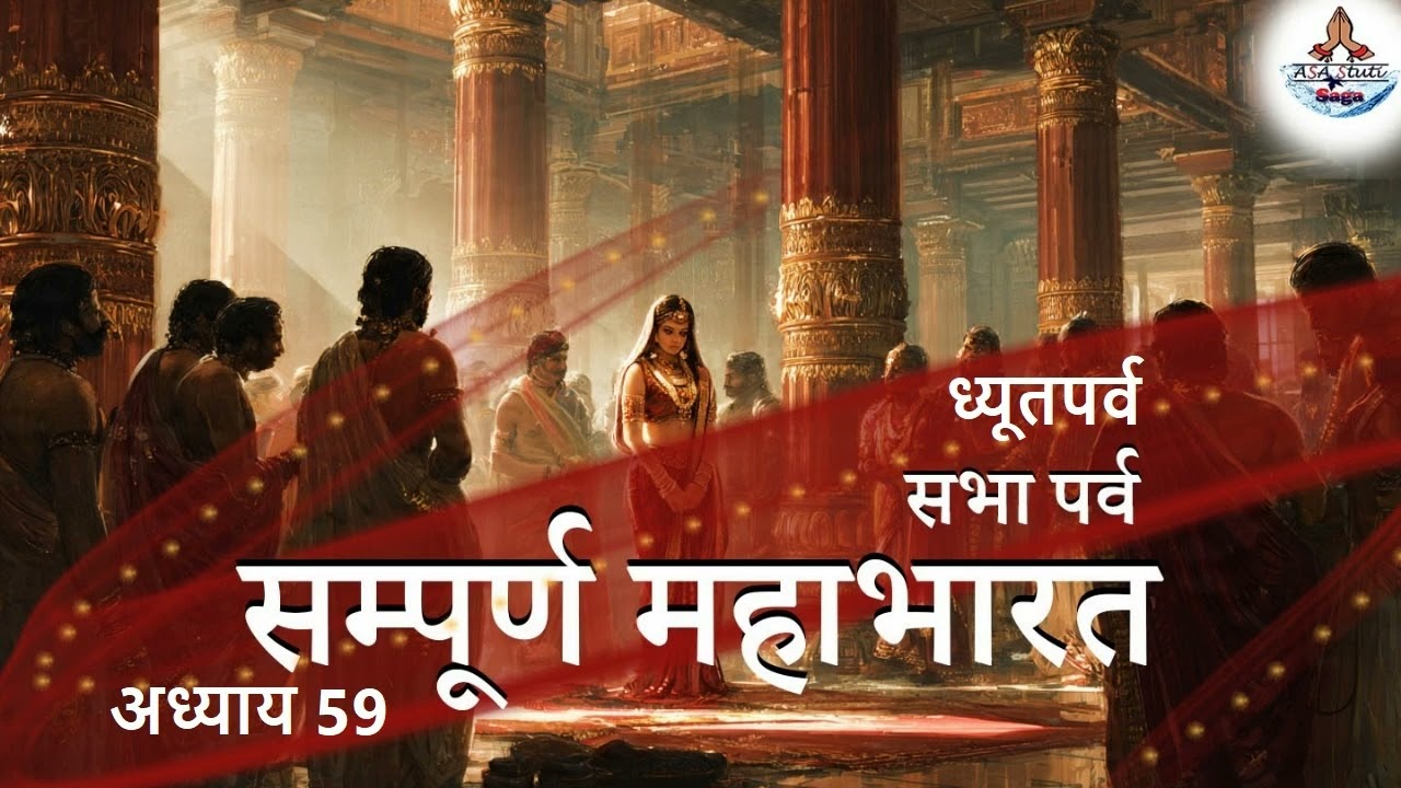 59- जुए के अनौचित्य के सम्बन्ध में युधिष्ठिर और शकुनि का संवाद | महाभारत | Mahabharat | ASA Stuti