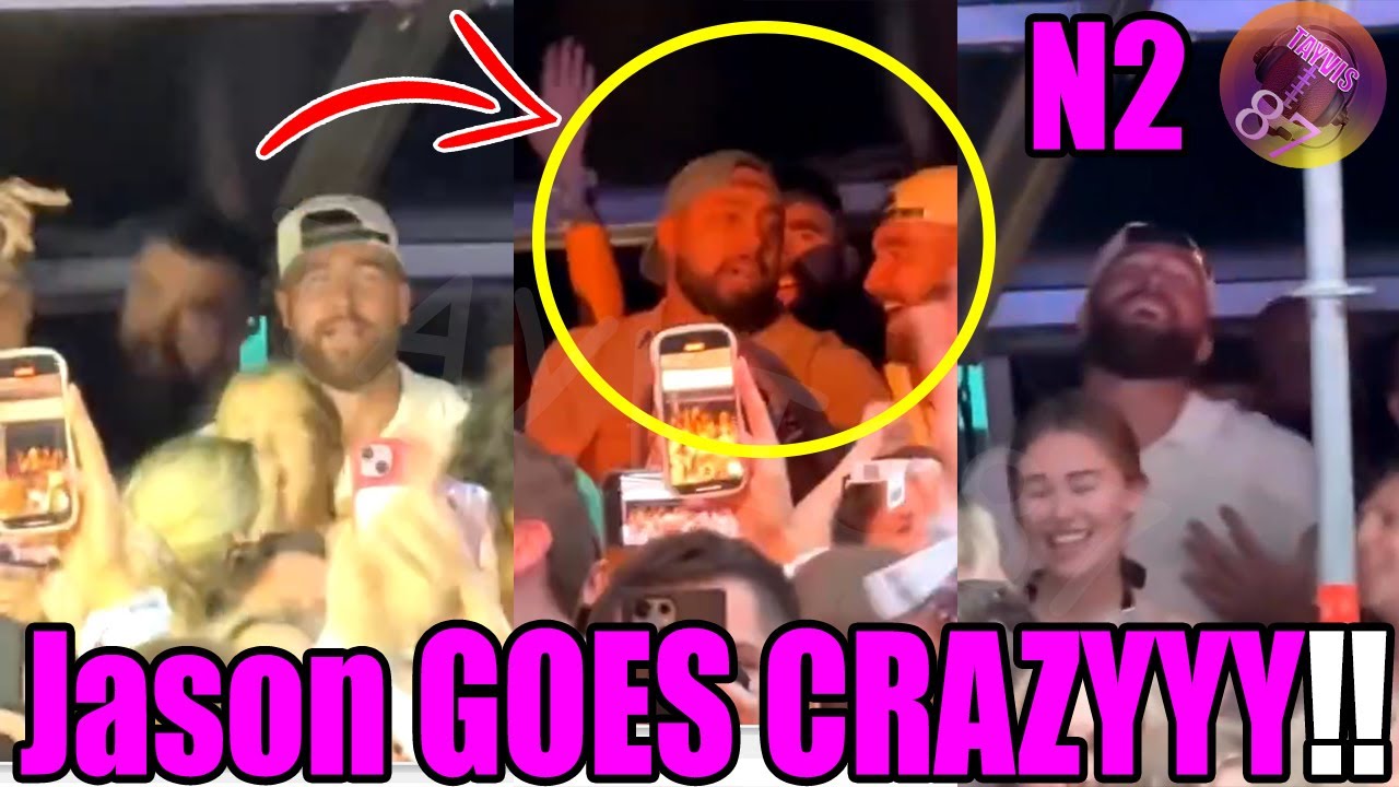 GOODNESS! Jason, Travis & VIP tent GOING CRAZY during ' Shake it off' at Wembley