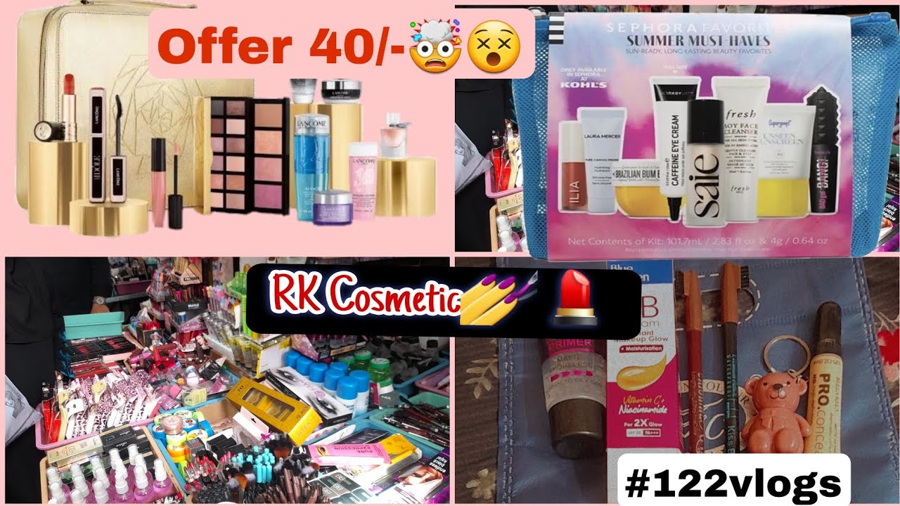 #122vlogs/RK Cosmetic 💄/ price 40only🤯 hyderabad Gulzar house Cosmetic shopping mall/#anisazoni625