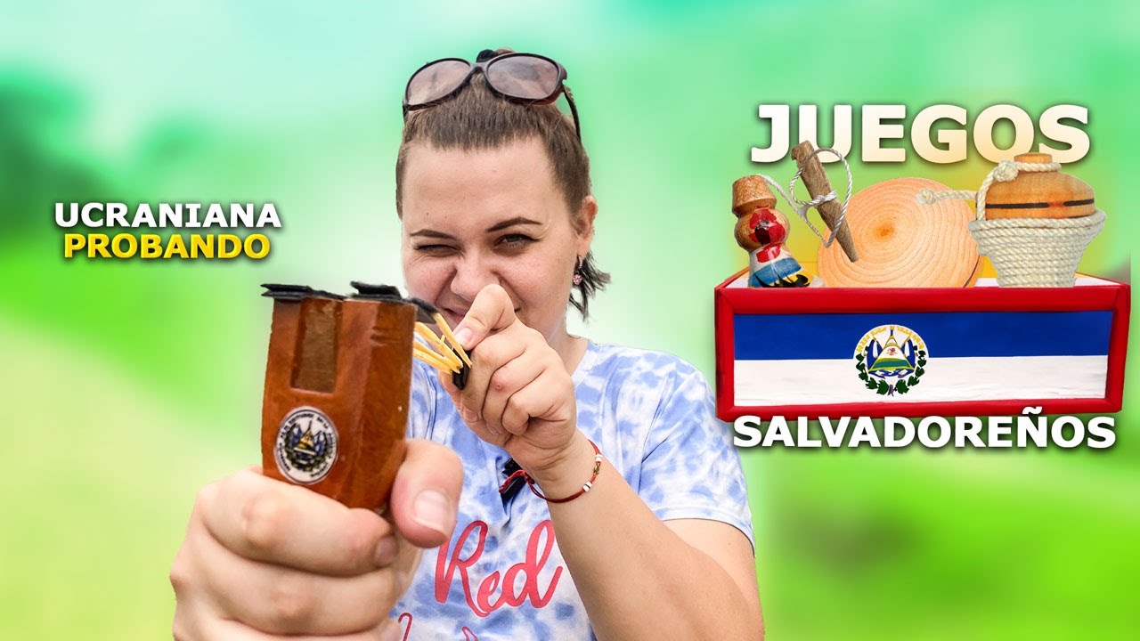 Aprendieno a jugar Capirucho y otros juegos Salvadoreños! - Ucraniana 🇸🇻 🇺🇦