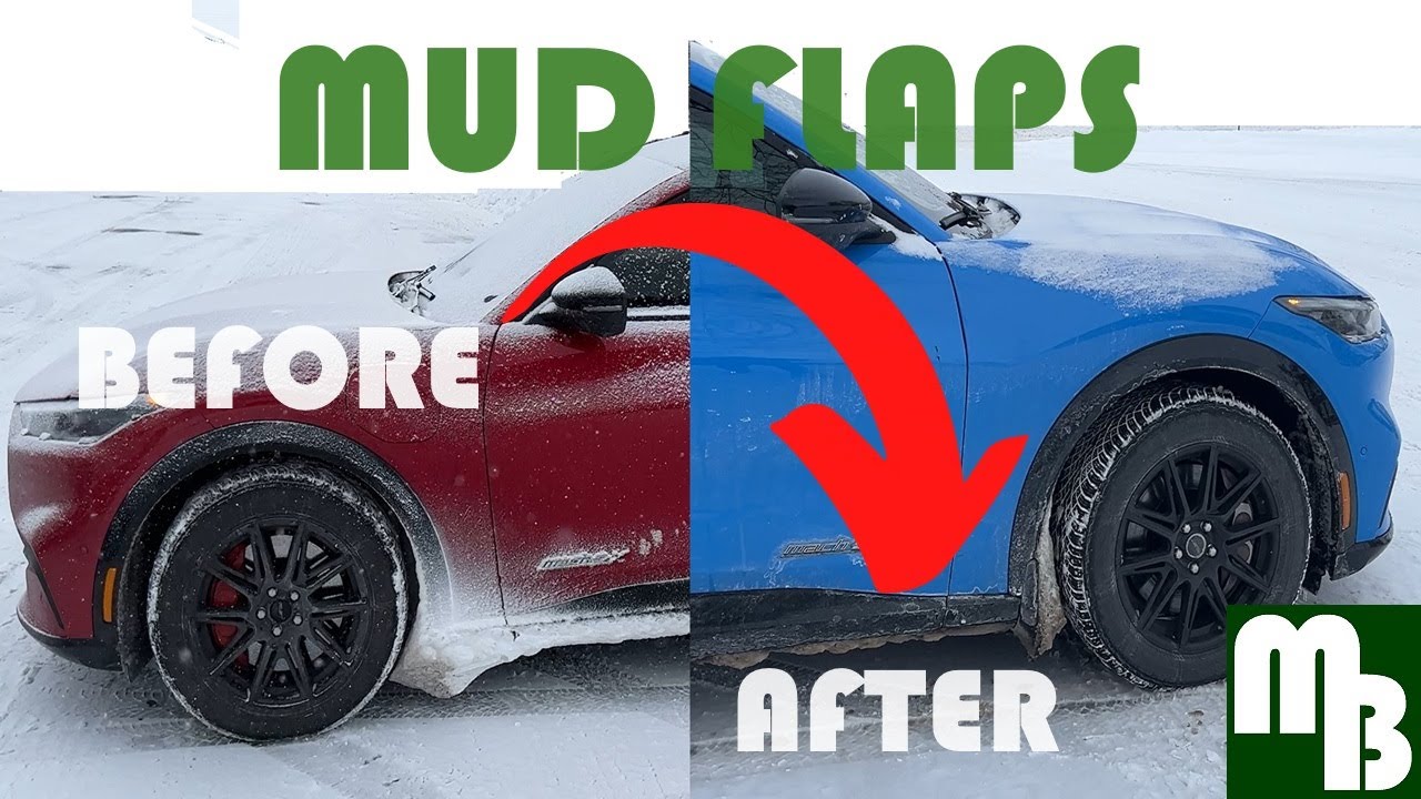 Do Mud Flaps Splash Guards really work? Before & After comparison || Ford Mustang Mach E AOSK Result