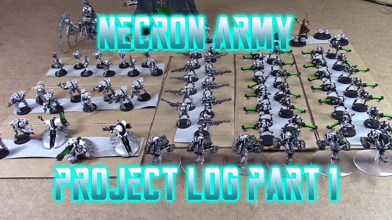 Necron Army Project Log Part 1! New Necron 8th Edition Codex Hype!