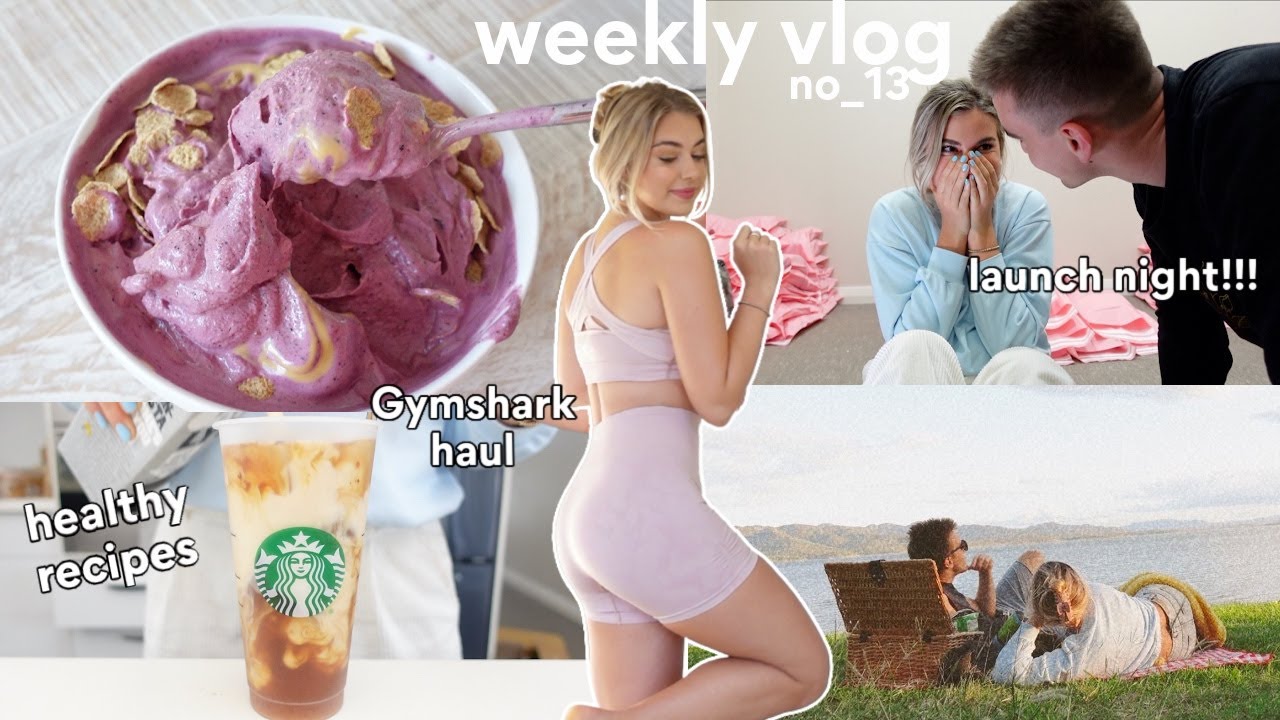 [WEEKLY VLOG] Healthy Recipes, Launch Night (!!!) + Gymshark Try On Haul