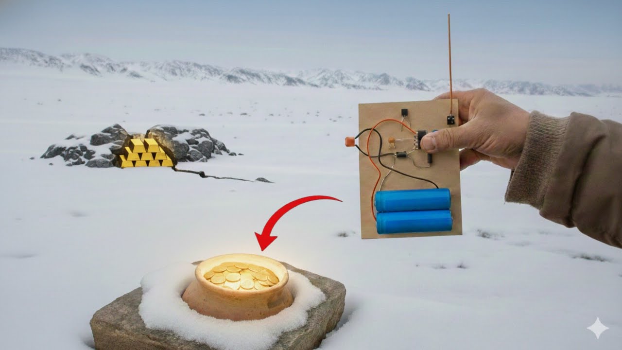 Easy make gold tracker 12 meters...ساخت طلایاب با برد ۱۲ متر.