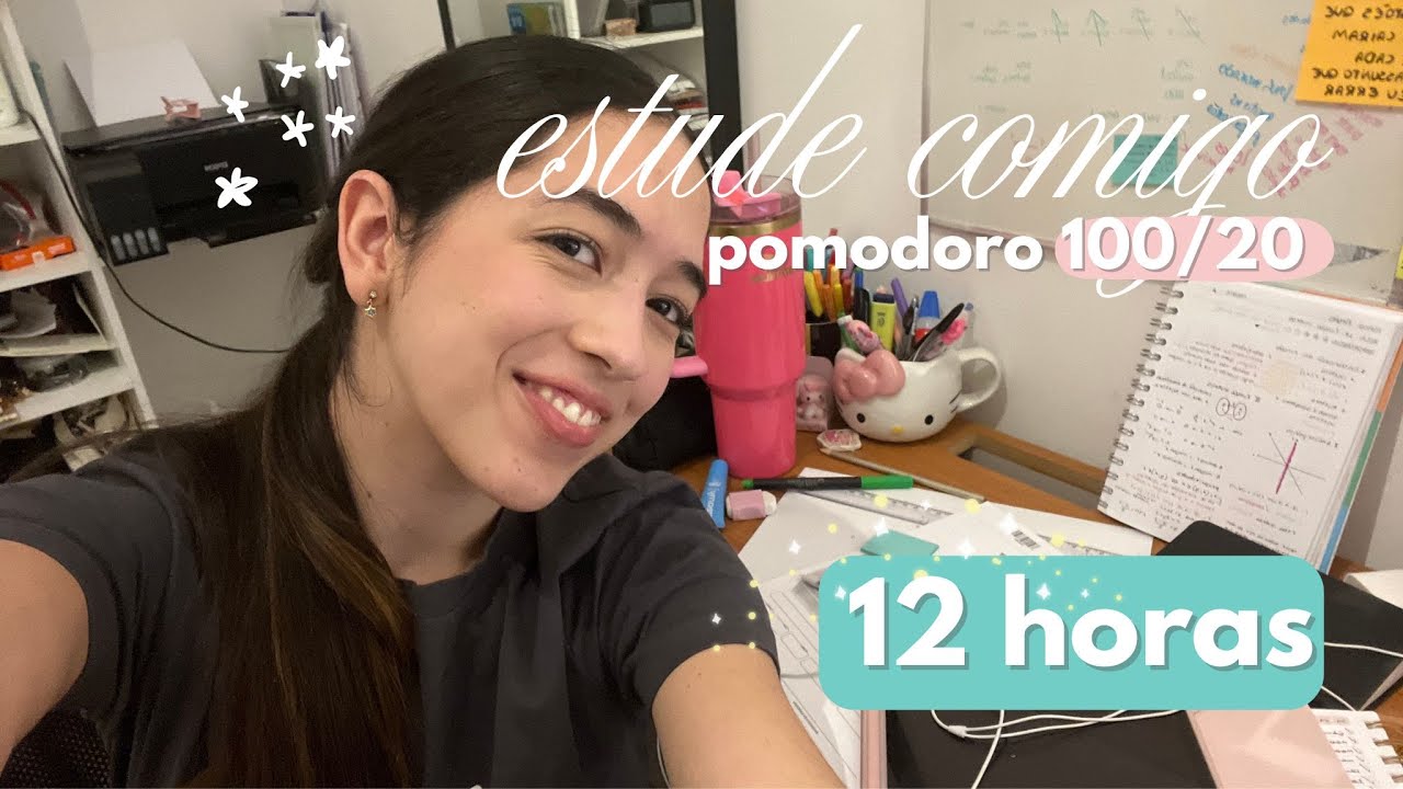 estude comigo I 12h de estudos para a unifesp