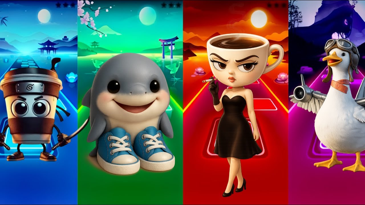🔥🎵 Cappuccino Assassino 4️⃣ Tralalero Tralala 🌟⚡️ | Señorita Espressona 🎹💥 Bombombini Gusini 🌈🎶
