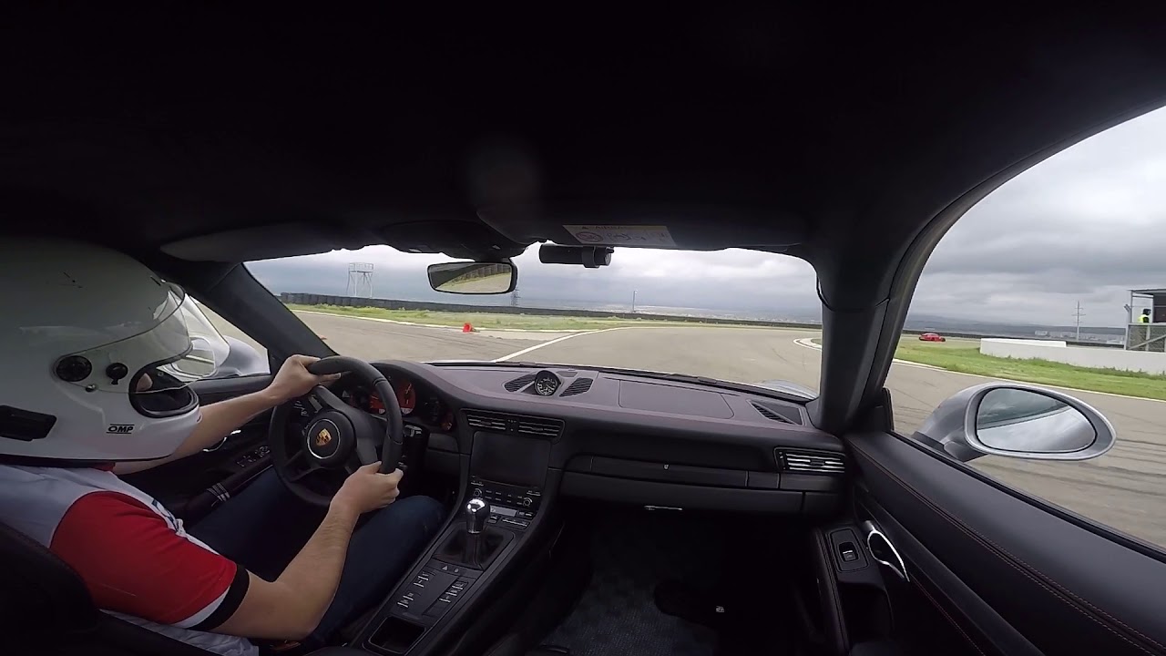 Porsche GT3 Touring Package on track