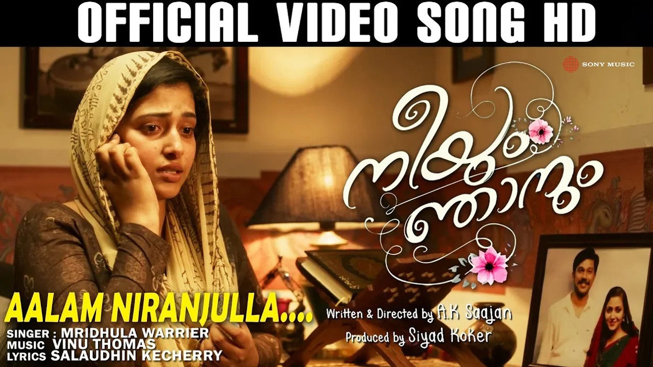 Aalam Niranjulla Video Song | Neeyum Njaanum | Mridula Varier | Vinu Thomas