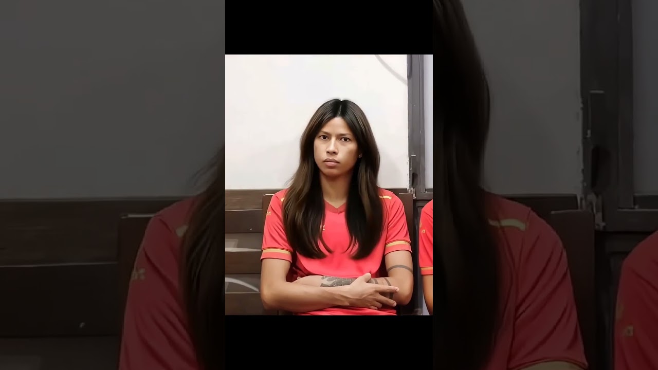 Kasto Lagyo long hair ma 💕#Samba 🌱🇳🇵Sabitra Bhandari in long hair ❤️ #womensfootball