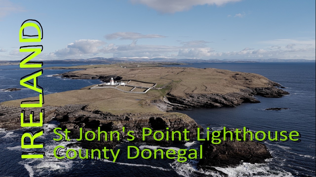 ☘️ Wild Atlantic Way  | St John’s Point Lighthouse, Donegal 🚁