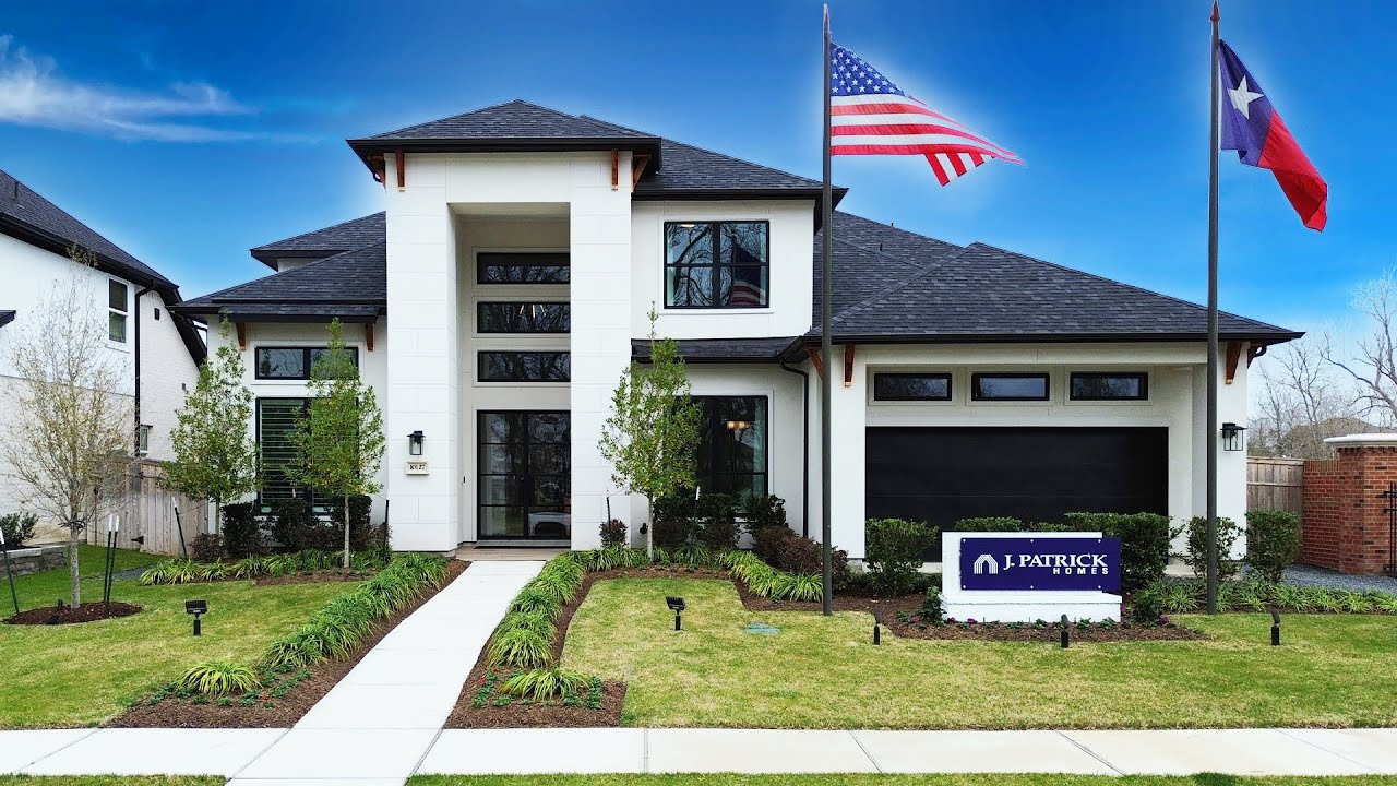 Touring a 4500+ sq/ft house with J. Patrick Homes in the Sienna Subdivision in a Houston, TX Suburb