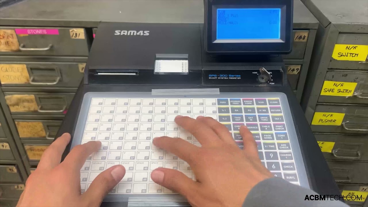 Programming Preset PLU Keys | SAM4s SPS-340 Cash Register Tutorials