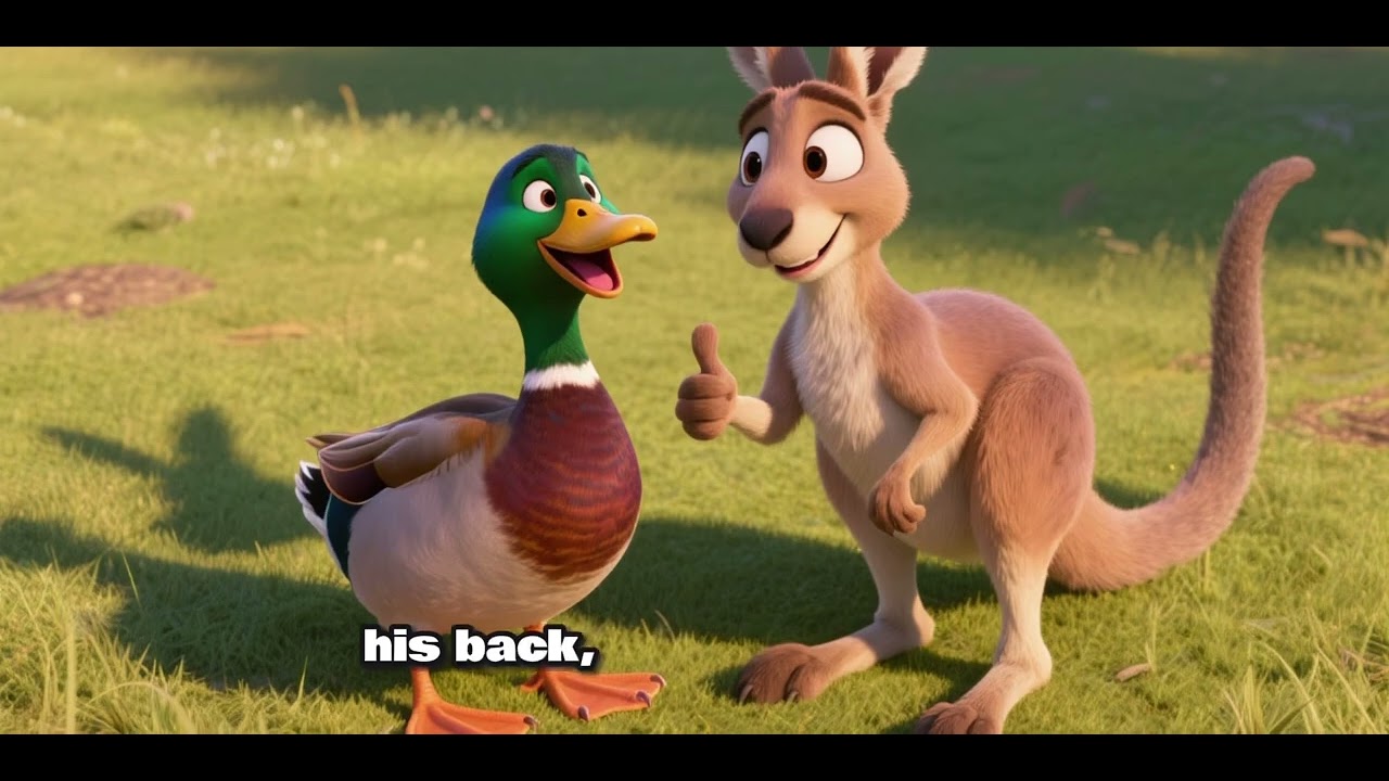 История детей «Утка и кенгуру»