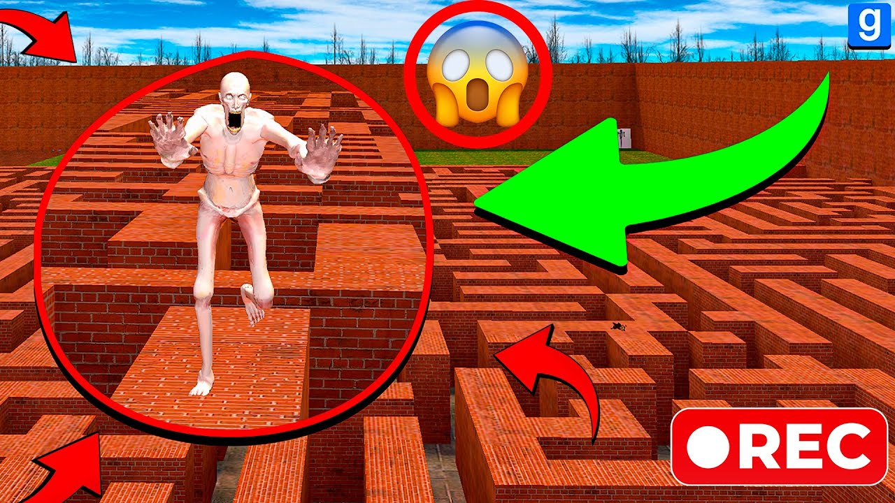 ONE VERY BIG MUTANT SCP 096 VS ALL HUMAN ON EARTH  in BIG MAZE in Gmod!