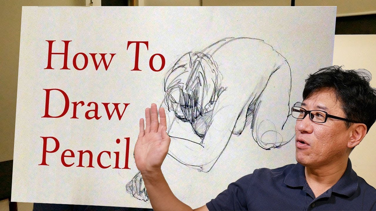 アタリの付け方実践編【新潟の絵画教室】人物クロッキー#075 字幕付