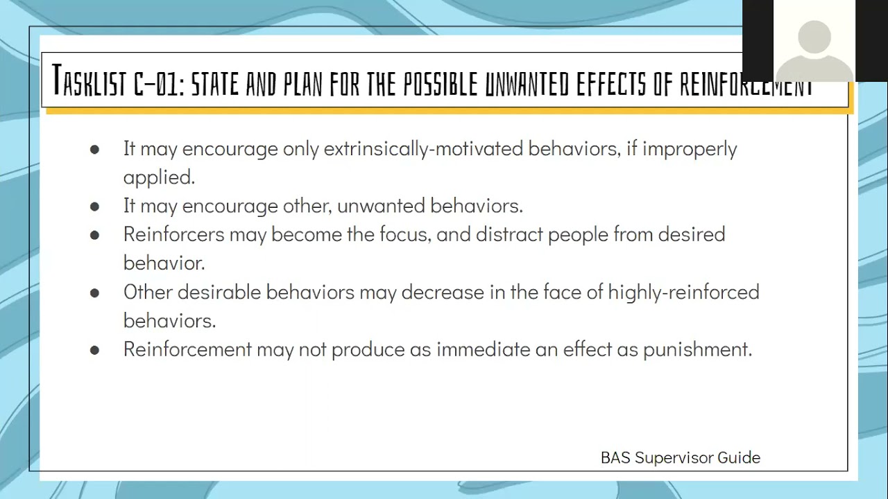 Tasklist C: Behavior Change Considerations