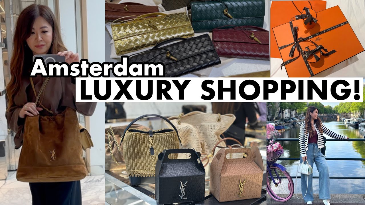 РОСКОШНЫЙ ШОПИНГ в Амстердаме 🇳🇱 с YSL, Hermes, Bottega + Еда и Достопримечательности 🌷🥞
