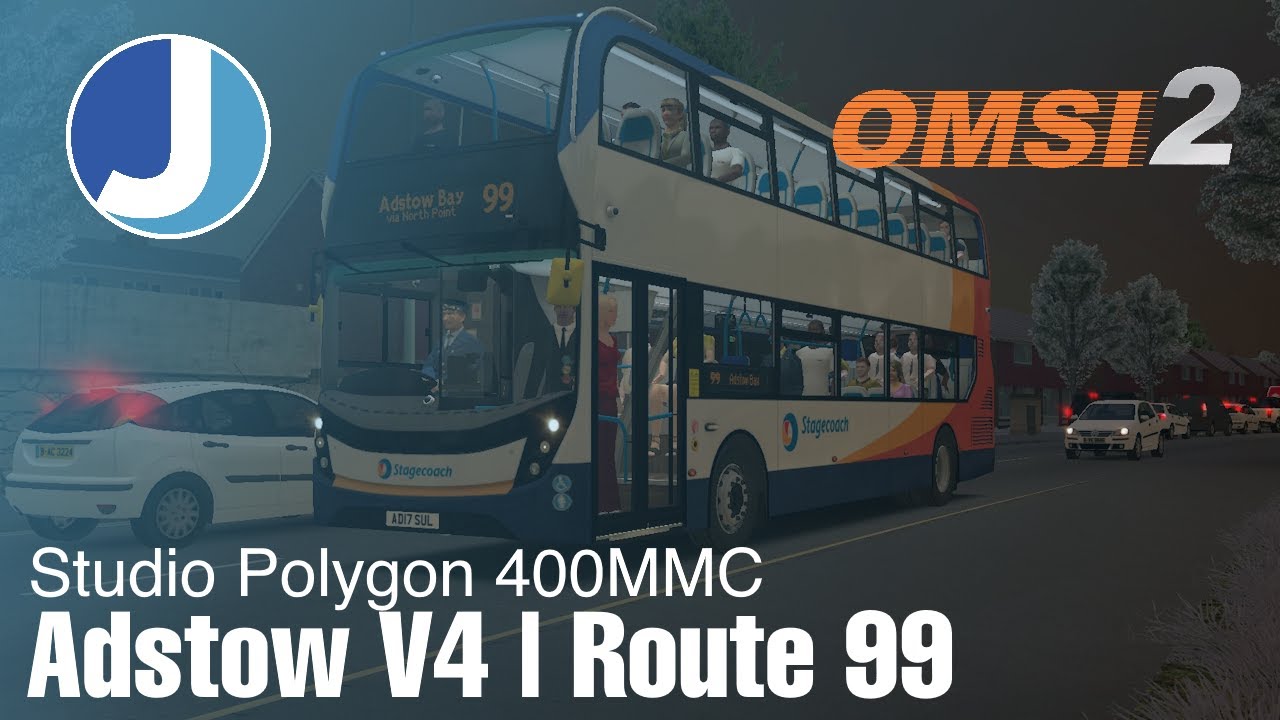 Back On The Adstow Route 99 | OMSI 2 | The Adstow Project | Studio Polygon 400 MMC