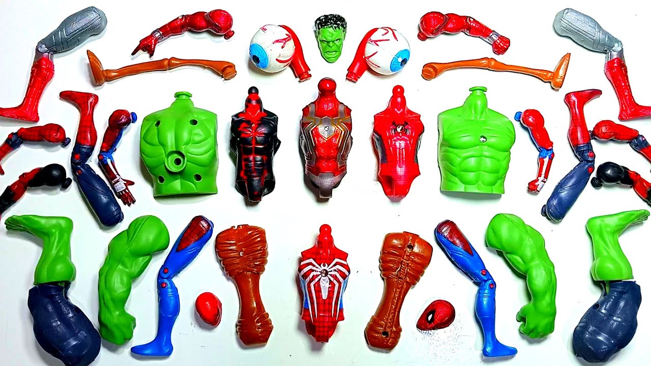 Spiderman, Deadpool, Hulk/ assemble avengers toys action figure