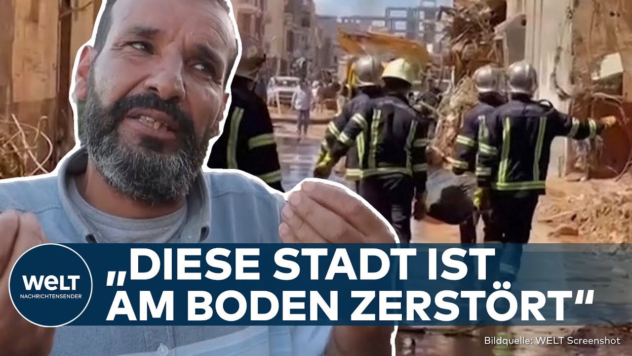 FLUTKATASTROPHE IN LIBYEN: Dramatische Situation! Einsatzkr&auml;fte bergen weiter angesp&uuml;lte Leichen