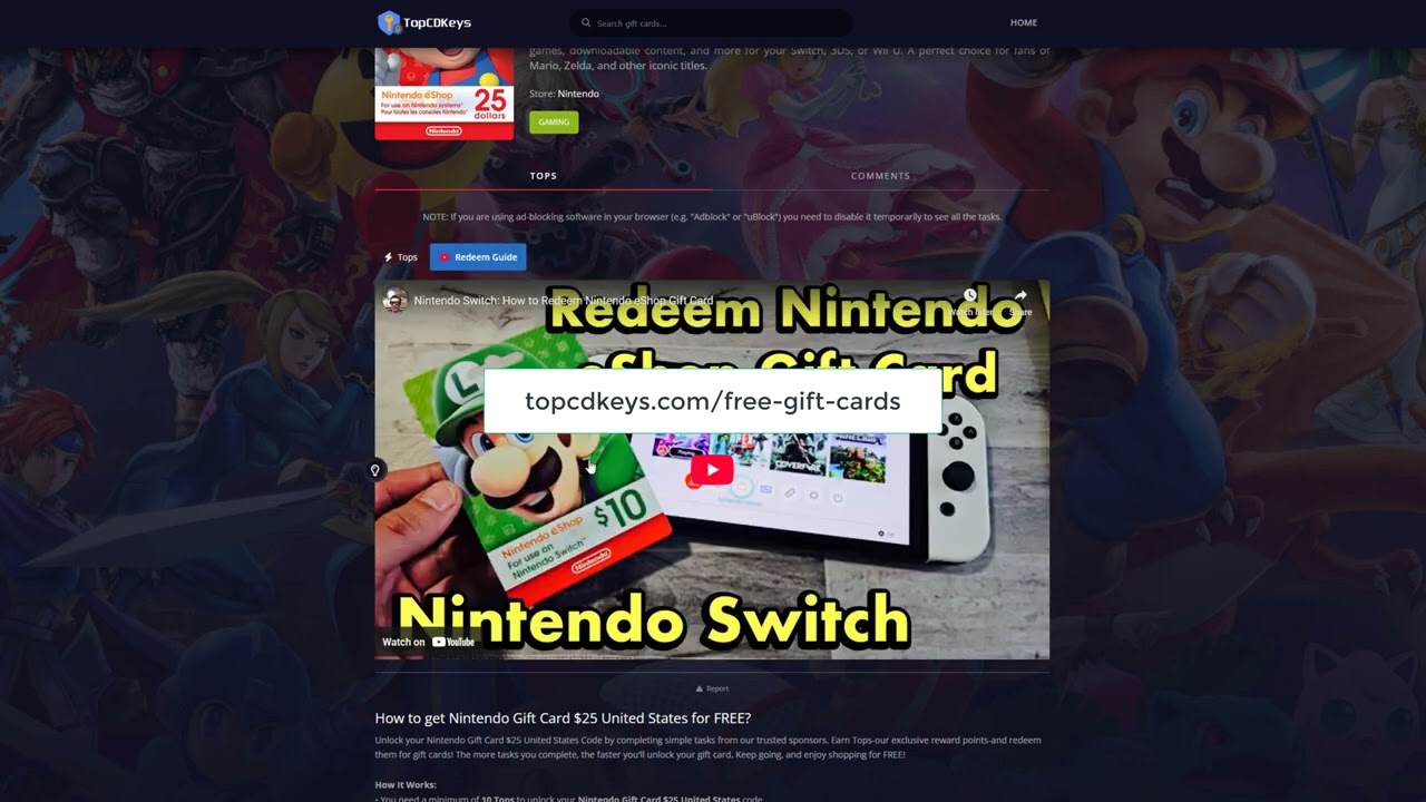TopCDKeys &ndash; Free Gift Cards & Digital Codes 2025