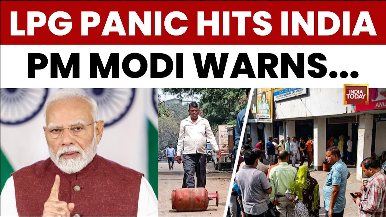 LPG Crisis: Govt Denies Shortage, PM Modi Warns Against Panic-Mongering Amid Long Queues