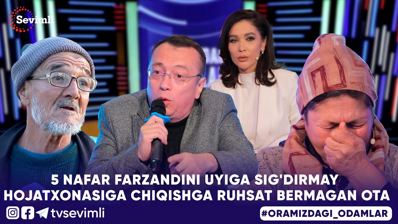 ORAMIZDAGI ODAMLAR -5 NAFAR FARZANDINI UYIGA SIG'DIRMAY  HOJATXONASIGA CHIQISHGA RUHSAT BERMAGAN OTA