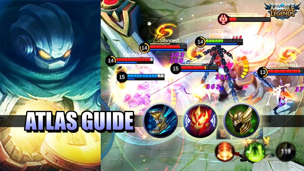 IS ATLAS A TOP TIER TANK? ATLAS GUIDE - BUILD, EMBLEM, COMBO AND COUNTER - MLBB