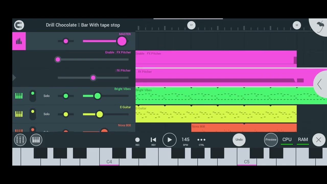 Fl Studio Mobile Tape Stop effect done