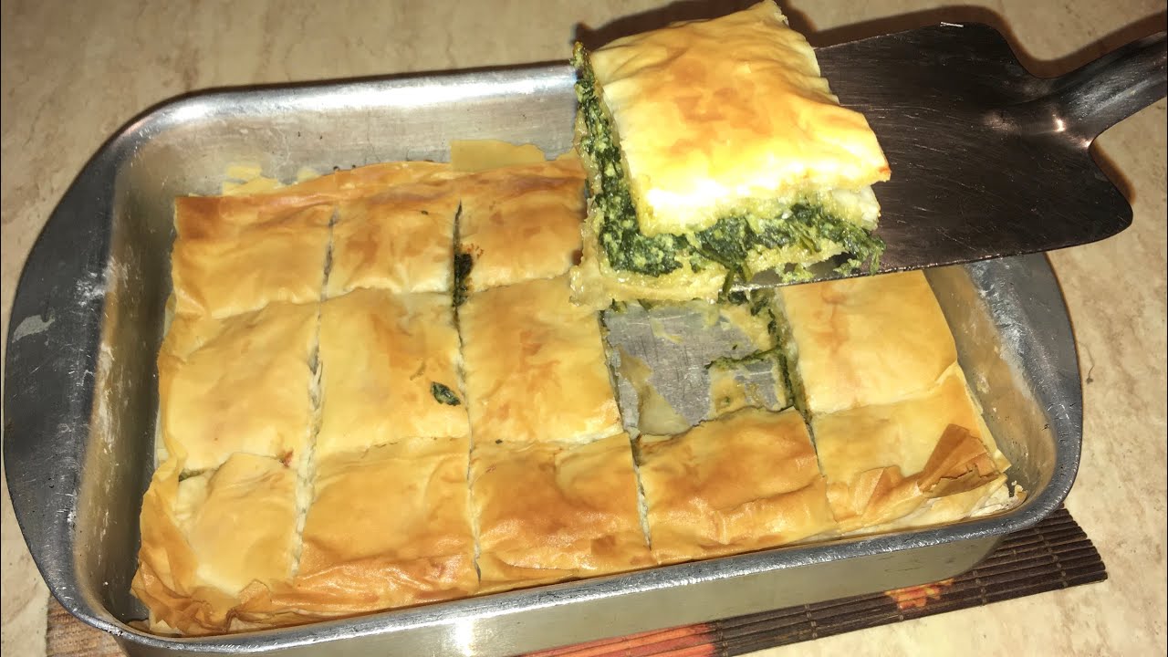 فطيره الجلاش بالسبانخ و الجبنه سهله و لذيذه لسفره و عزومات رمضان
