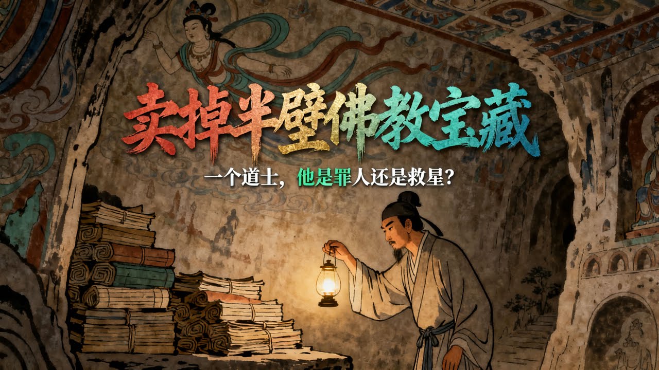 一個道士，賣掉中國半壁江山的佛教寶藏！他是罪人還是救星？
