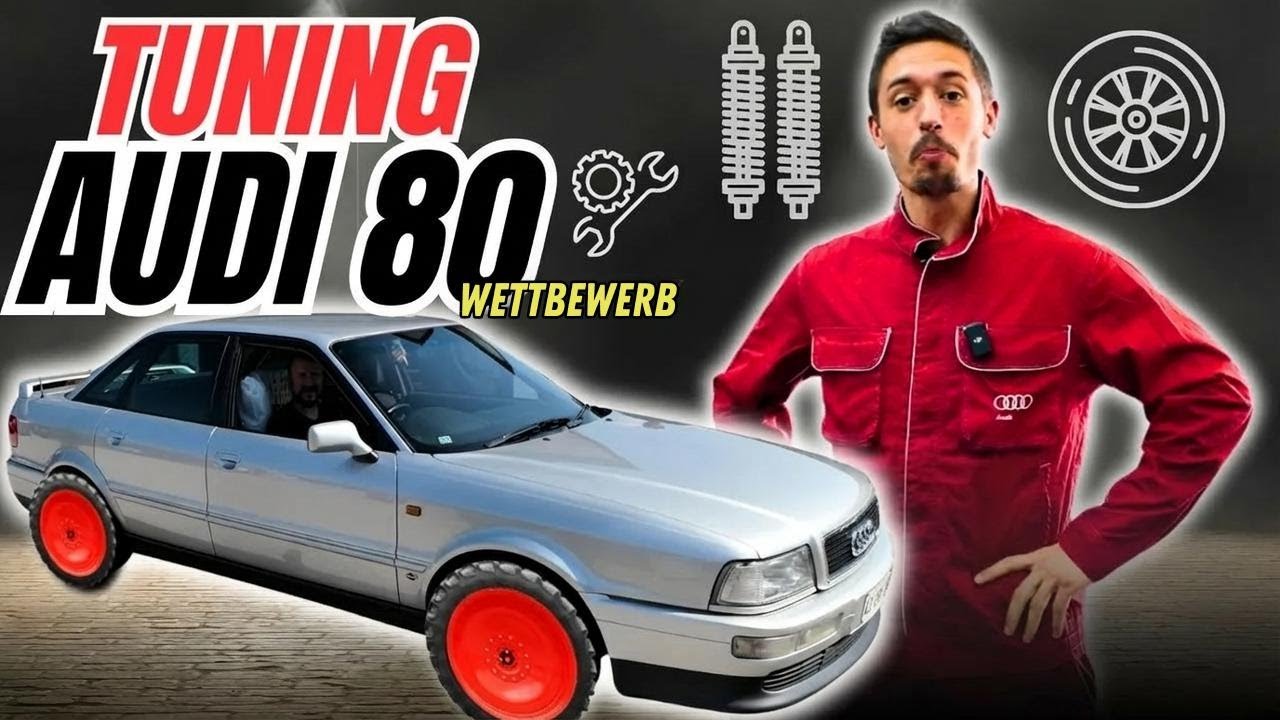 Neues Fahrwerk & fette Felgen für den Audi 80 Competition
