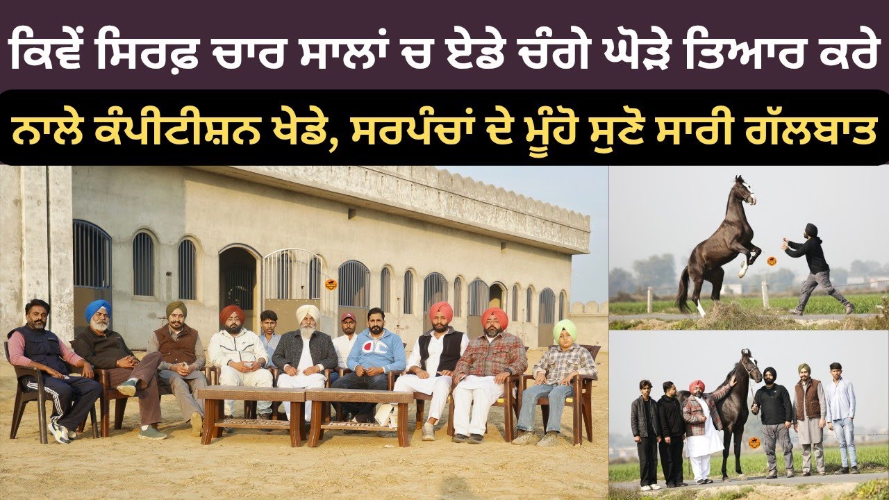 ਕਿਵੇਂ ਸਿਰਫ਼ ਚਾਰ ਸਾਲਾਂ ਚ ਏਡੇ ਚੰਗੇ ਘੋੜੇ ਤਿਆਰ ਕਰੇ, ਕੰਪੀਟੀਸ਼ਨ ਜਿਤਾਏ,ਸਰਪੰਚਾਂ ਦੇ ਮੂੰਹੋ ਸੁਣੋ ਸਾਰੀ ਗੱਲਬਾਤ