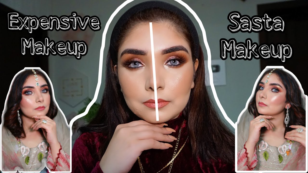 HIGH END MAKEUP VS LOCAL PAKISTANI MAKEUP || @nishookhan