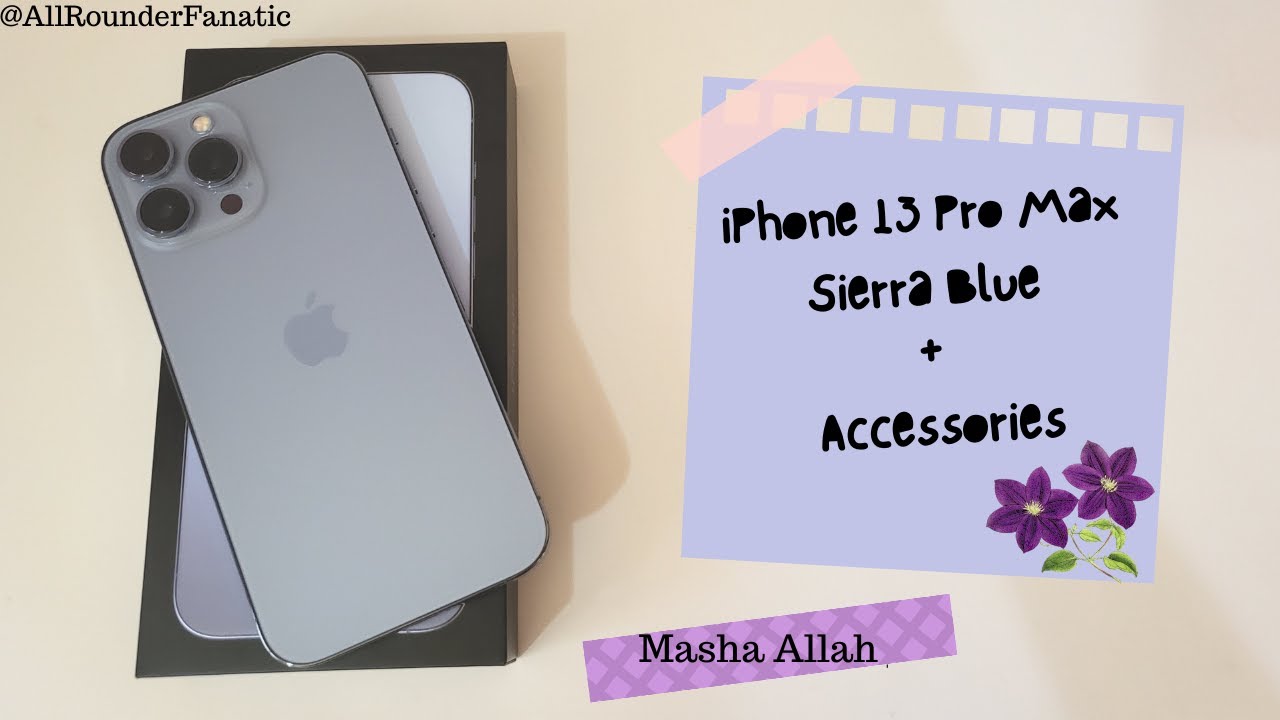 ASMR Unboxing - iPhone 13 Pro Max 256 GB Sierra Blue 💙