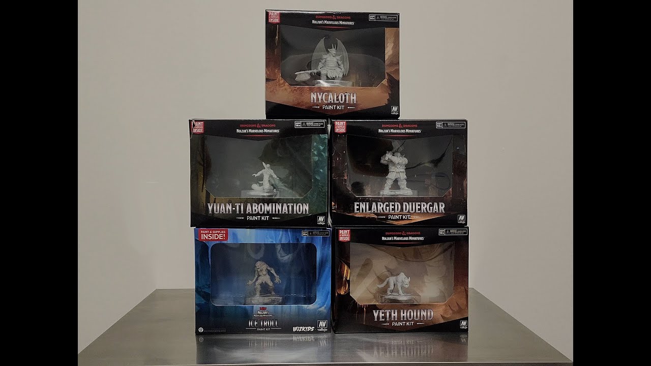 Paul does a Review and Unboxing of Wizkids D&D Nolzurs Marvelous Paint Kits with Vallejo Paint