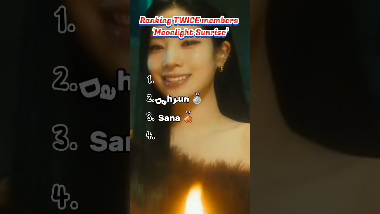 Ranking TWICE members 'MOONLIGHT SUNRISE' (My opinion)