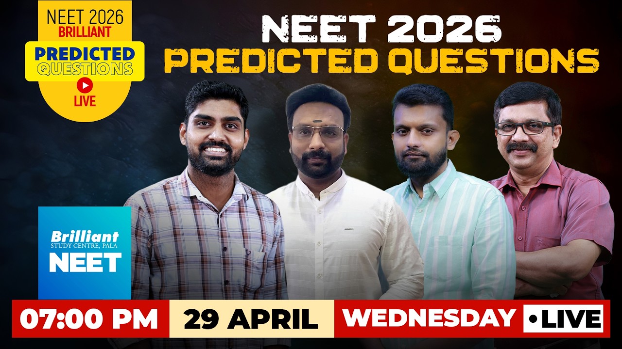 NEET 2026 Predicted Questions LIVE | Most Expected Questions | April  29 Wednesday | 07:00 PM